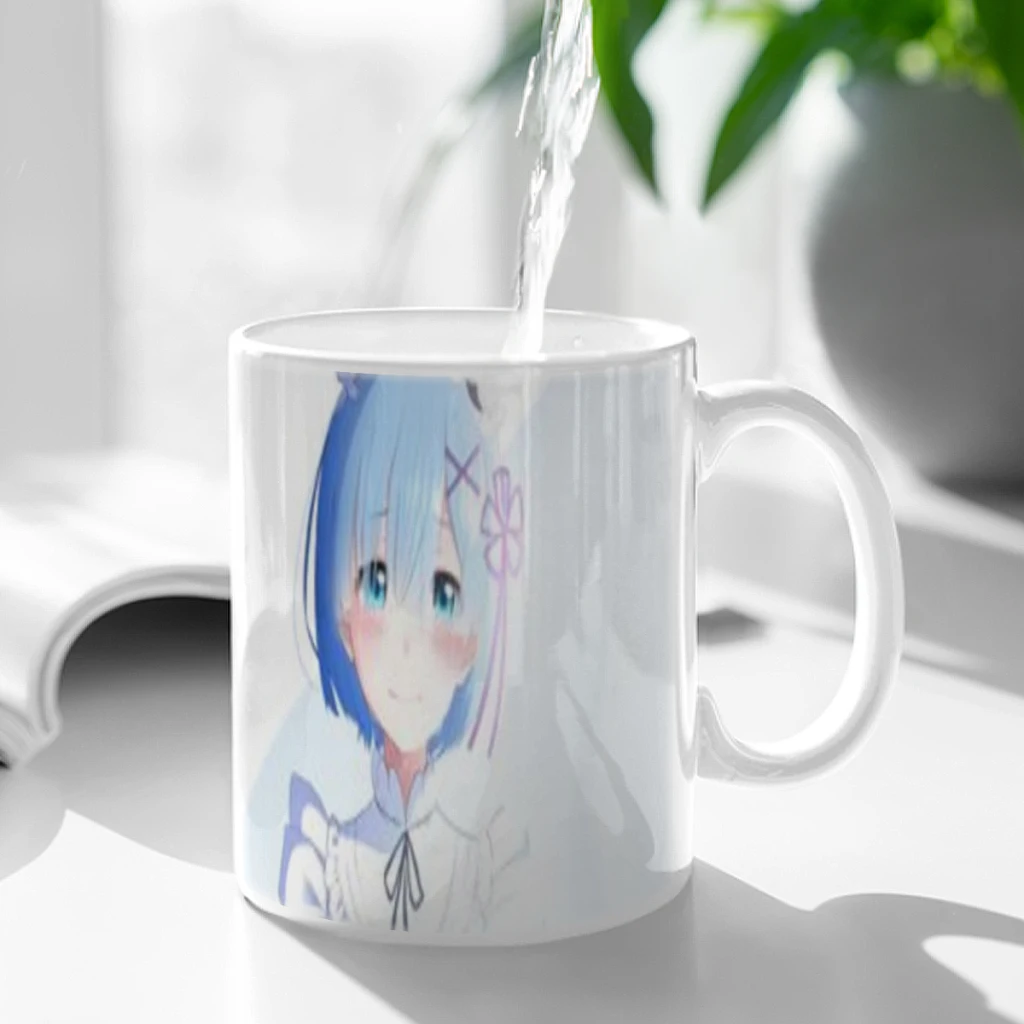 Rem Rezero Cartoon Anime Comic Free shipping Ceramic Cup Coffee Oatmeal Breakfast Cup Creative Personality Mug