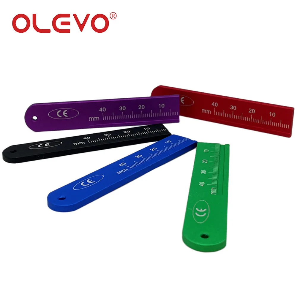 OLEVO 1 Pc strumenti dentali Endo righello Span misura scala canale radicolare righelli di misurazione endodontici strumenti di odontoiatria in alluminio