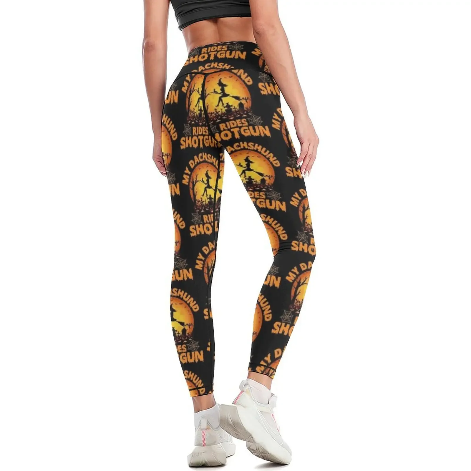 Leggings de bruja Dachshund, ropa deportiva para gimnasio, ropa deportiva para gimnasio, mallas para mujer