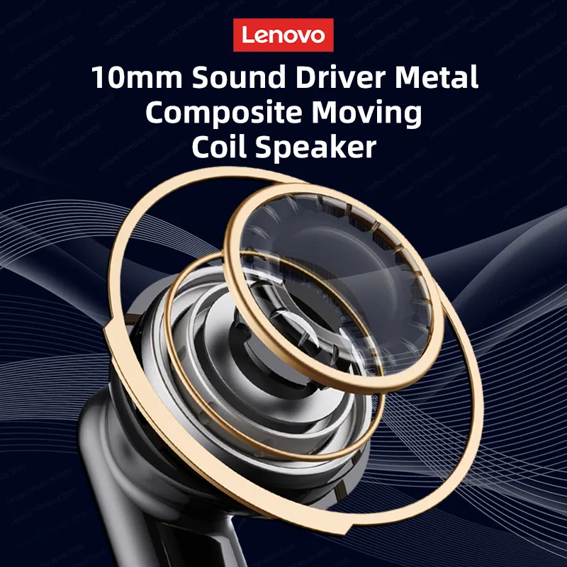 Lenovo LP11 Pro Draadloze Bluetooth 5.1 Ruisonderdrukkende Koptelefoon Lange levensduur van de batterij Oordopjes HIFI Stereohoofdtelefoon