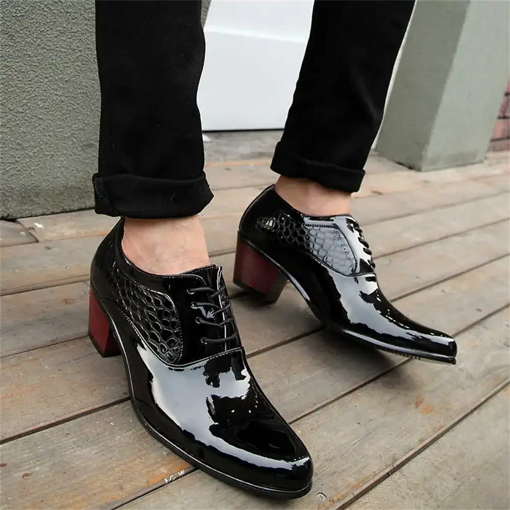 Sharp Nose Ceremony High Quality Brand Name Dress Weddings Bridal Shoes Size 39 Men's Shoes Sneakers Sport Authentic Class