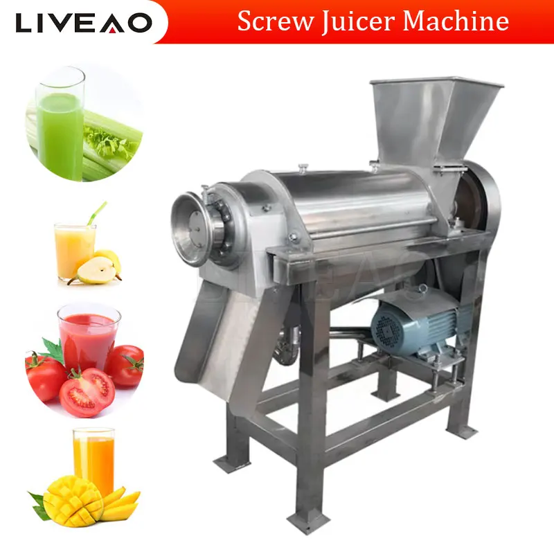 

Spiral Juice Screw Fruit Carrot Pear Extractor Apple Juicer Press Machine