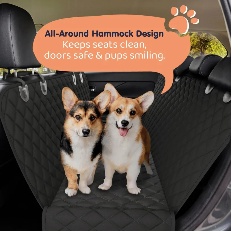 

Waterproof Dog Car Seat Cover Hammock Style Back Seat Protector Non Slip Scratch Resistant Pet Mat for SUV Truck Car Travel