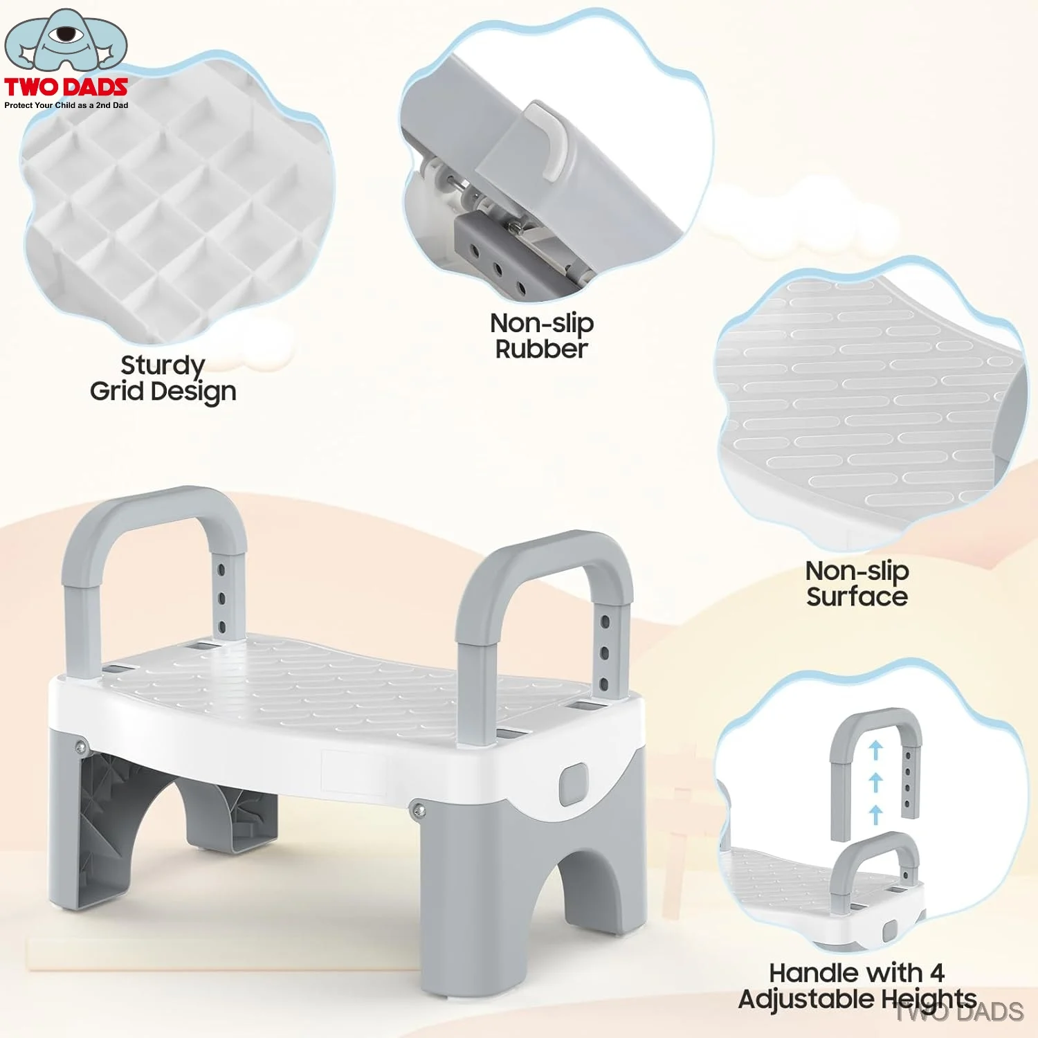 طفل خطوة البراز الحمام عدم الانزلاق التدريب السلامة البراز غسل خطوة البراز للأطفال غرفة المعيشة أثاث الحمام #3