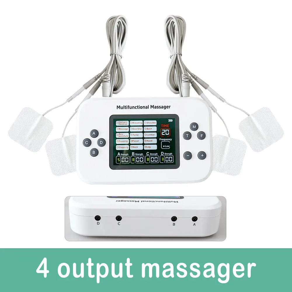 

15 Modes Electric Muscle Stimulator High-Frequency Physiotherapy Device EMS TENS Pulse Electrostimulator 4 Channels Body Massage