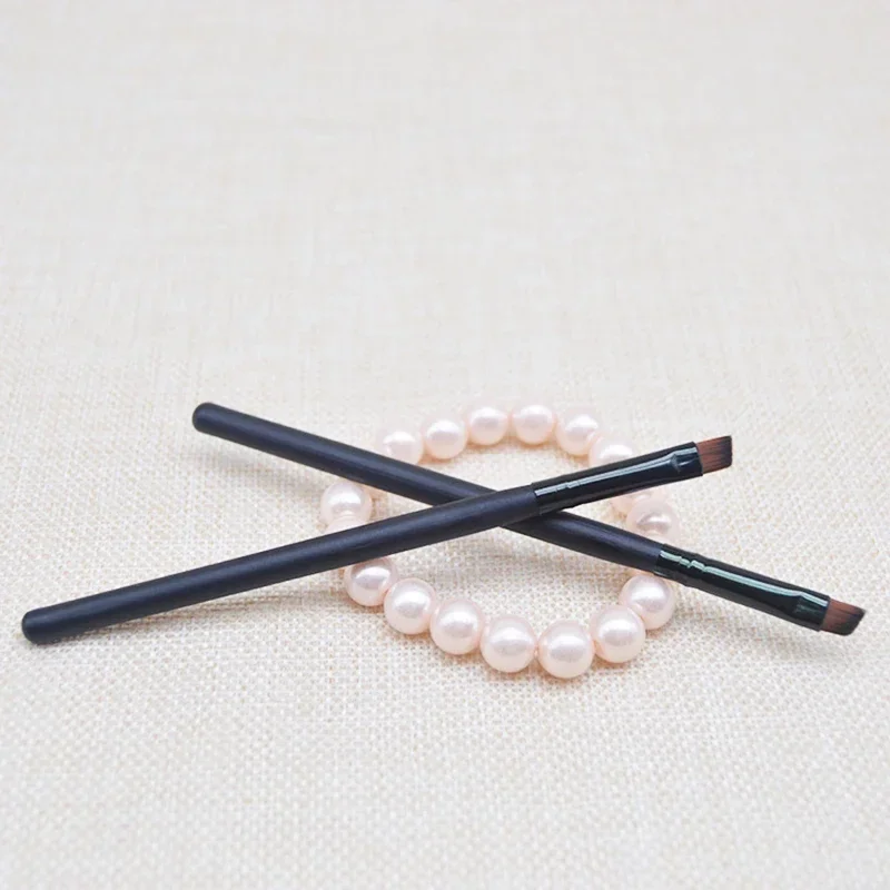 3 ชิ้นแปรงแต่งหน้าอายไลเนอร์ Beveled มุมอายแชโดว์แปรงคิ้ว Brow Contour เครื่องมือแต่งหน้ามาสคาร่าผสมแปรงเครื่องสําอาง