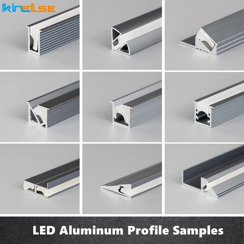 

LED Aluminum Profile Samples 30cm Length Cabinet Closet Aluminum Bar Lamp Channel PC Silicone Cover Decoration Materials Display