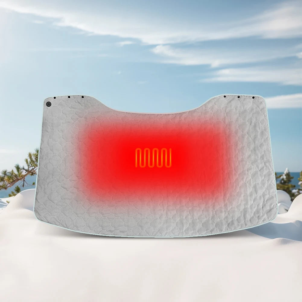 USB Heated Shawl Wearable Heated Poncho Throw 3 Heating Level Portable Poncho Wrap Heated Throw Blanket for Indoor Outdoor - Image 4