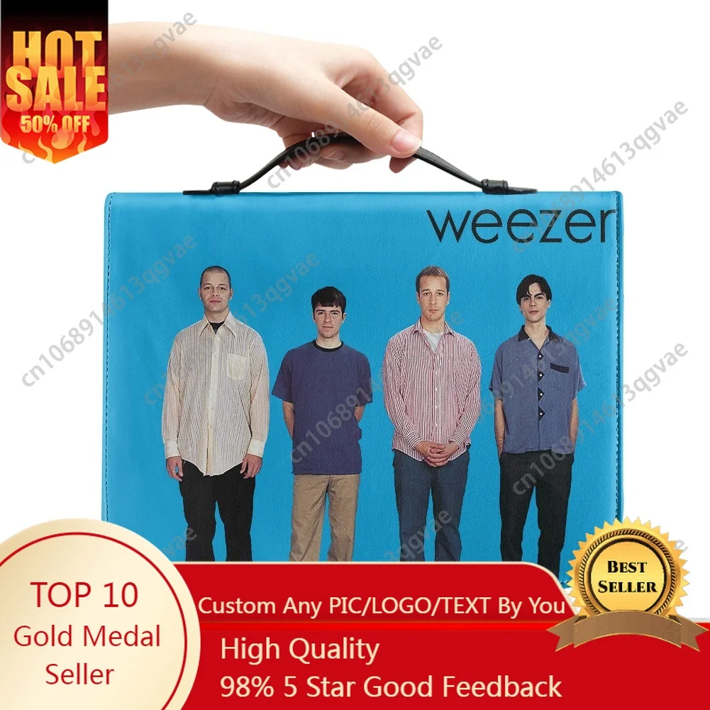 

2025 New Weezer Pop Rock Band Custom Bible Bags Christian Gifts Covers Bible Pack Waterproof Leather Bag Pockets Package Case