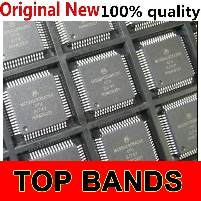 NEW Original 2pcs MC68HC908AZ60CFU ACFU LJ12CFUE MC908AZ60ACFU ACFUE MR32CFUE IC Chipset