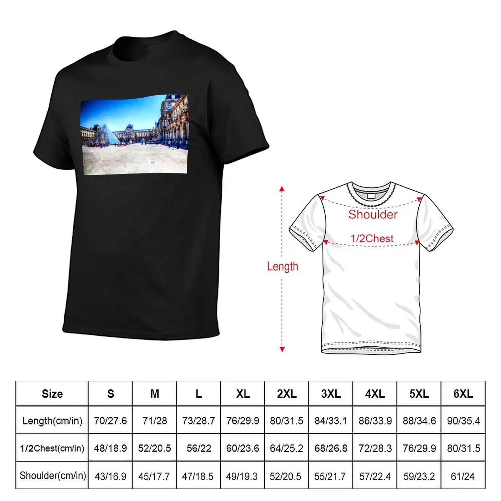 The Louvre Pyramid Or Pyramide Du Louvre T-Shirt tees croswit shirt man t shirt men 100℅ cotton