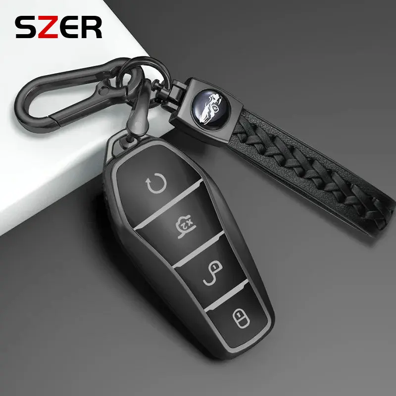 TPU Car Key Case Full Cover Shell Holder Protection For BYD Tang EV600 Han EV Yuan ATTO 3 Song PLUS Pro MAX DMI Qin Accessories