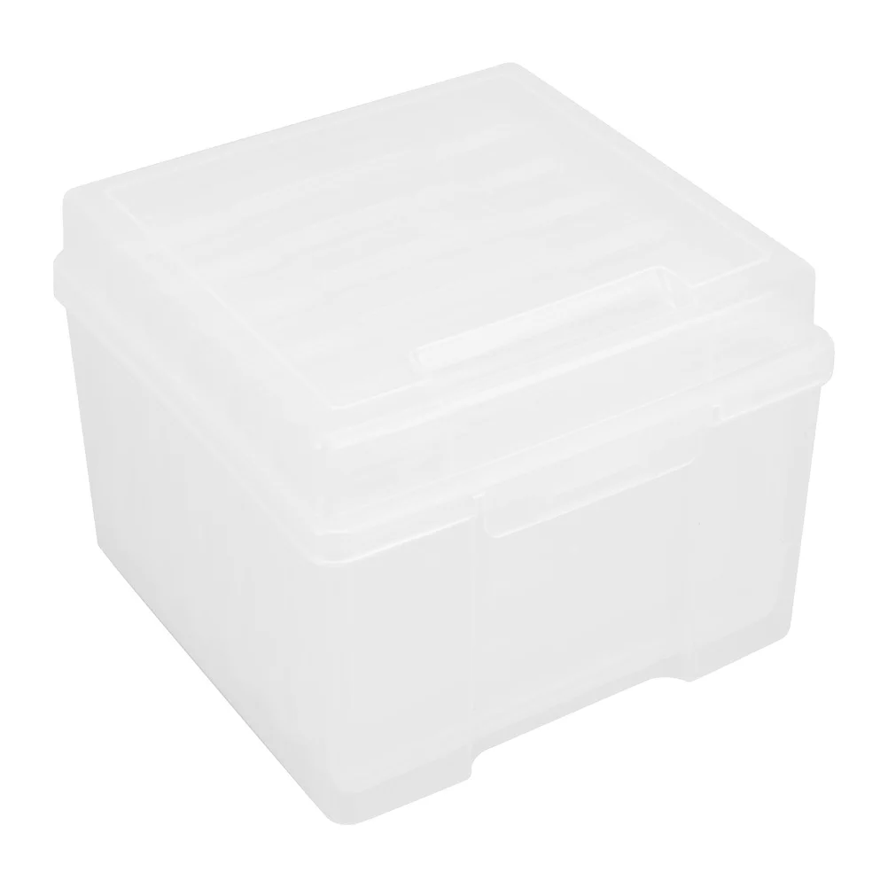 

Photo Storage Box For Pictures Plastic Compartment Container Durable Smooth Edges Household Organizer Craft Beads Cards