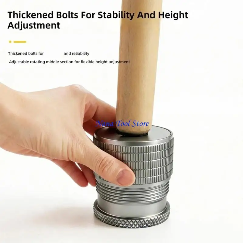 31GJ Adjustable Furniture Support Legs Height Extenders Nonskid Aluminum Bed Risers