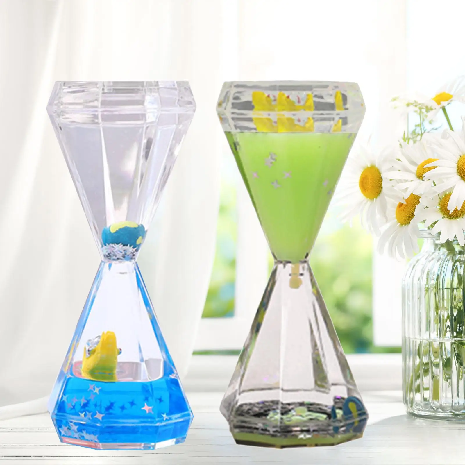 Czasomierz z płynnym mechanizmem, Czasomierz z płynnym klejem, Ozdoba na biurko do domu