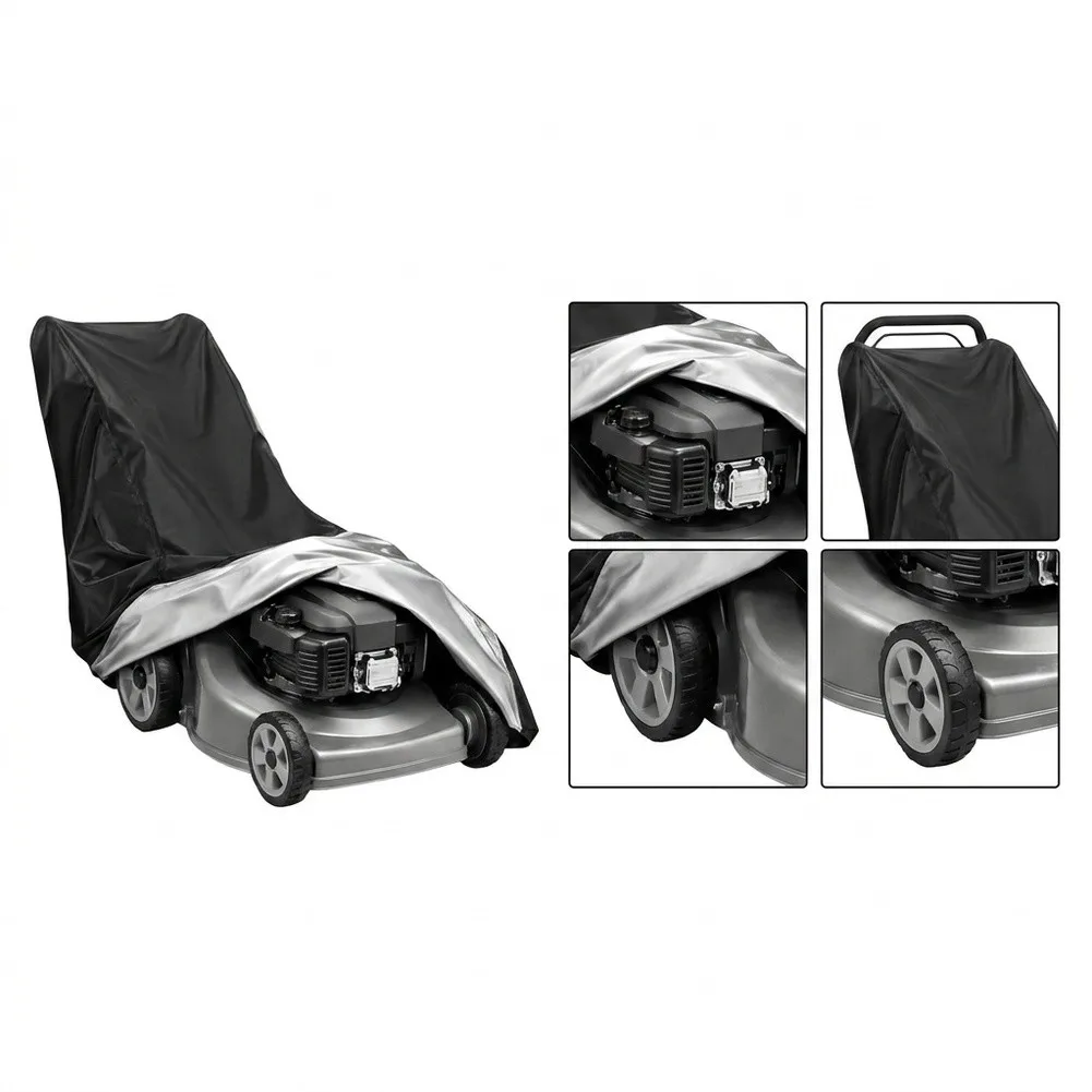 Outdoor Equipment Cover Riding Mower Cover 195*108*66cm 420D Oxford Fabric Waterproof Coating Windproof Design