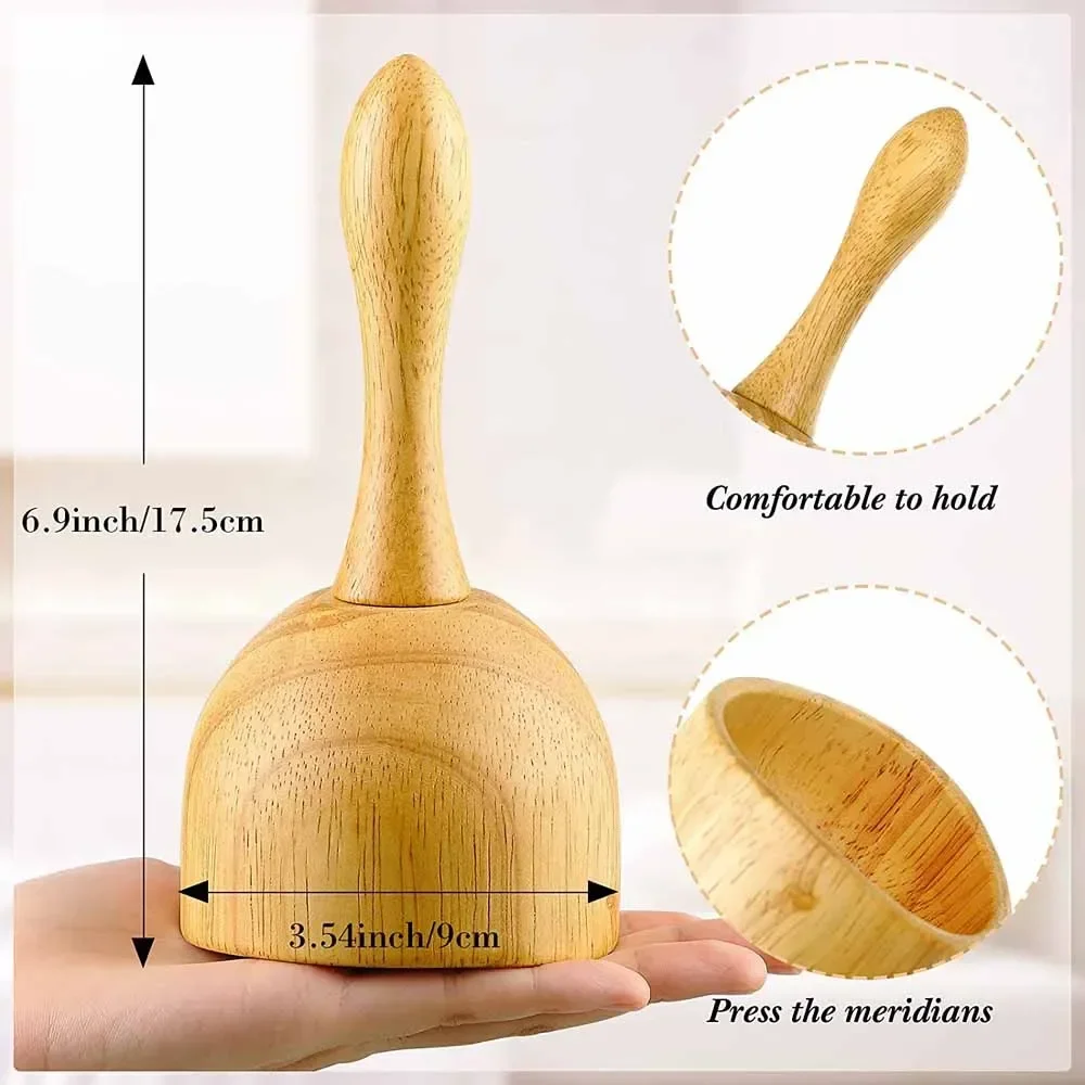 

Lymphatic Drainage Massage Anti Cellulite Therapy Cup Gua Sha Stick Body Massager Scraping Board Wood Therapy Massager Tools