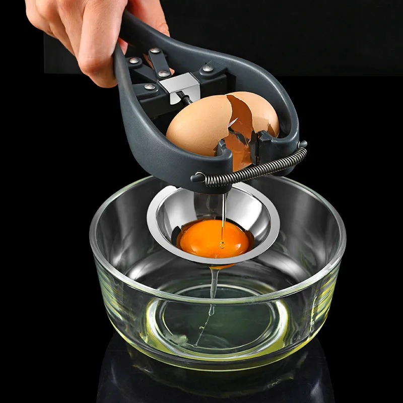 

Creative Stainless Steel Egg Opener Manual Egg Scissors Eggshell Cracker cutter Egg Yolk Egg White Separator kitchen tools