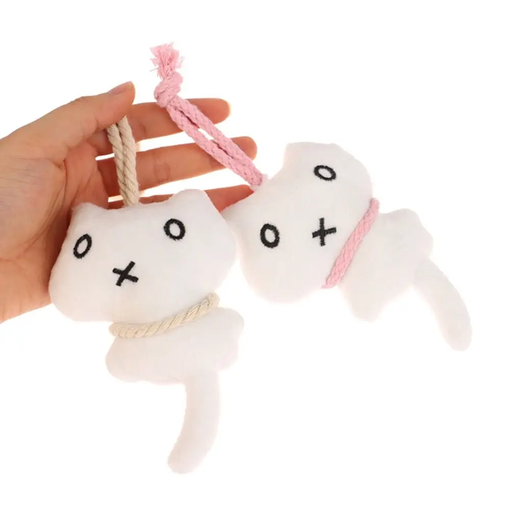 Stuffed Animal Hanging Kitten Plush Key Holder Ornament Cat Plush Pendant Kawaii Decorations Stuffed Cat Doll Kid Gifts