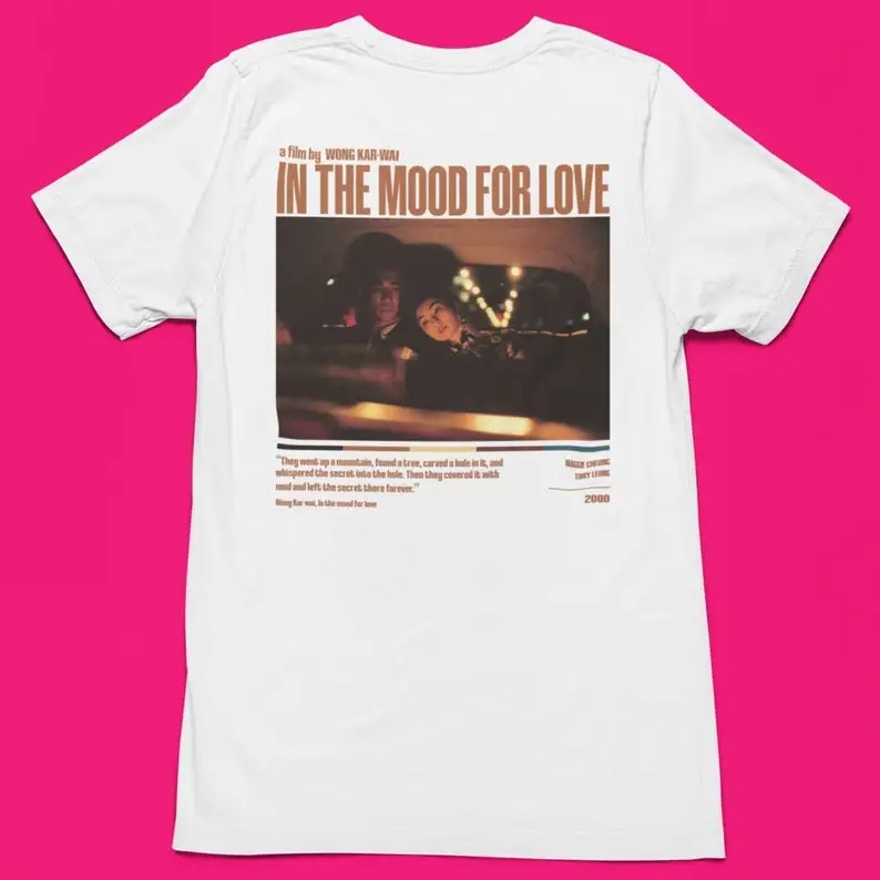 In the mood for love tshirt, Wong Kar-wai, aesthetic tee, korean movie, unisex shirt, korean cinema gift, movie t-shirt