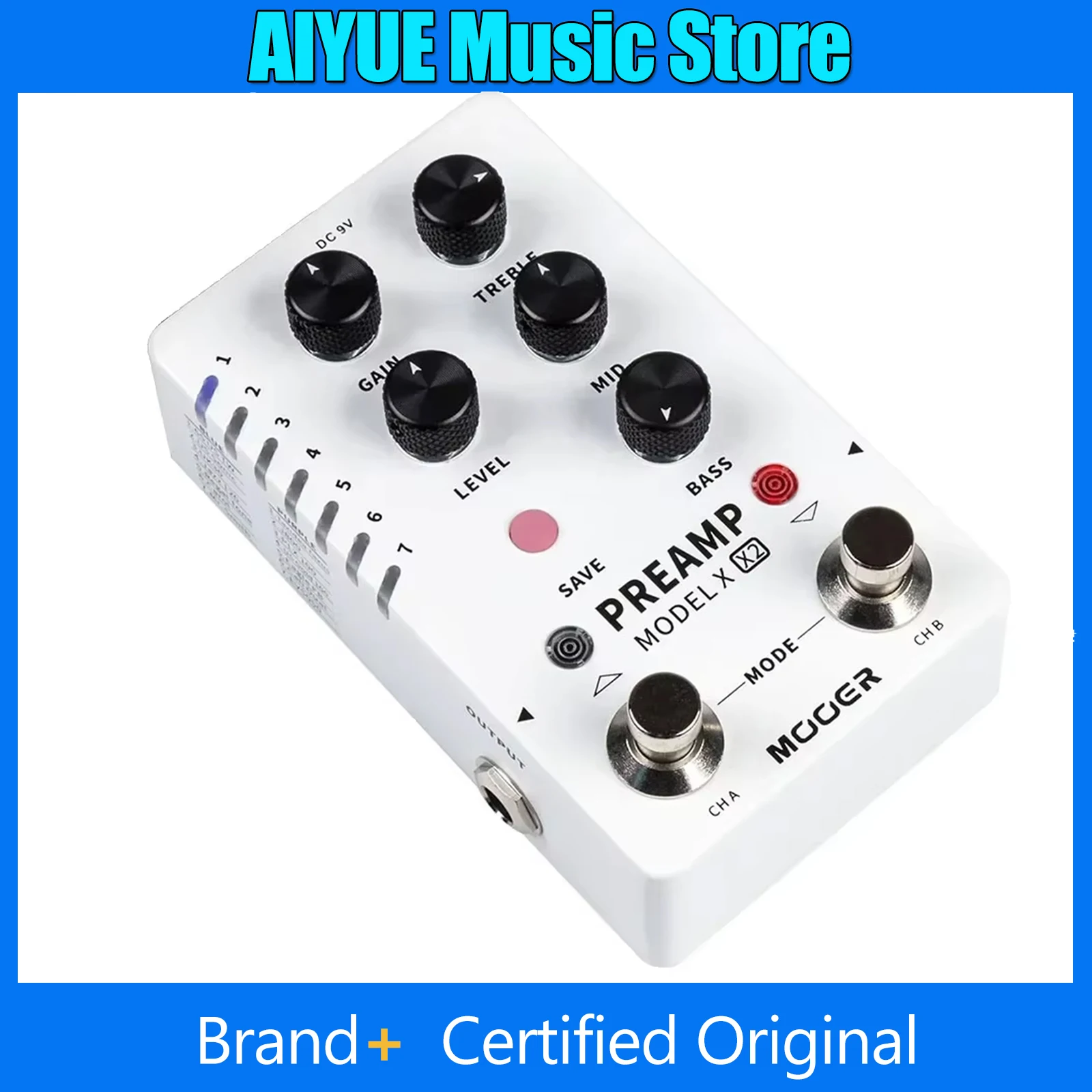 

Предварительный усилитель MOOER с 14 пресетами, встроенными 3 симуляторами кабинетов X2, педаль эффектов для электрогитары, гитарные аксессуары