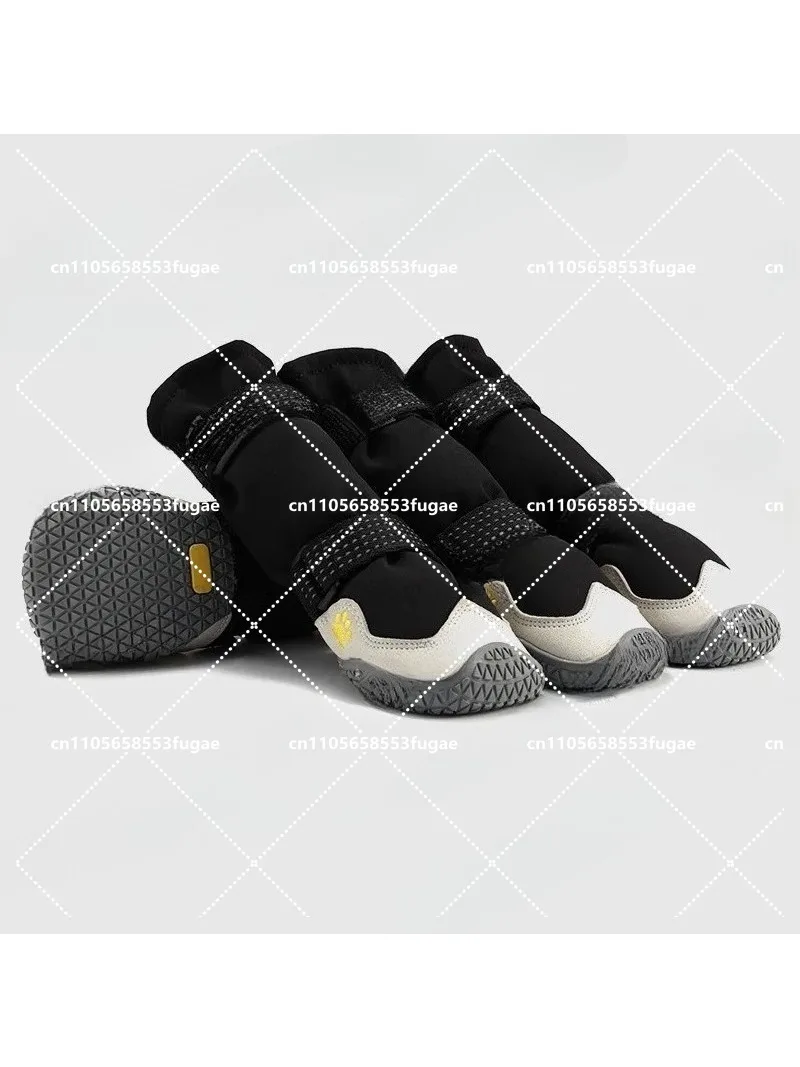 Pet dog shoes cold-resistant and frost-resistant winter warm long dog boots dog shoes