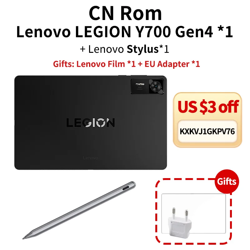 Lenovo Legion Y700 4th Gen TB322FC 8.8''Gaming Tablet Android