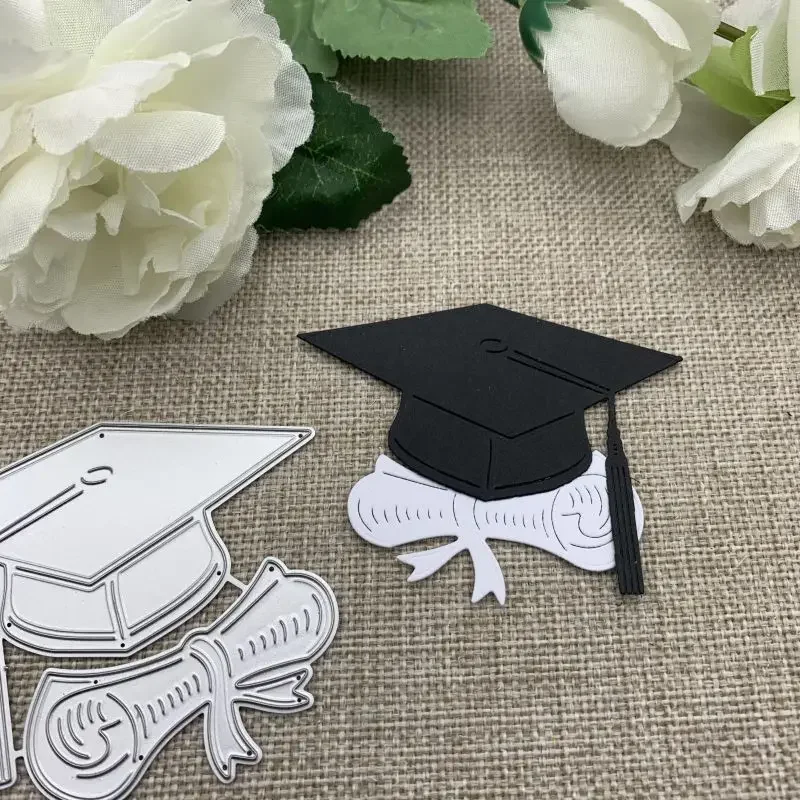 قبعة التخرج شهادة القطع المعدنية يموت DIY بها بنفسك سكرابوكينغ الزخرفية النقش الحرفية يموت قطع قالب القالب #1