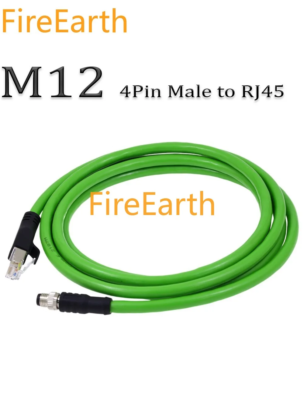 

Ethernet-кабель M12 к RJ45 Prfinet Cat5E 4-контактный D-кодированный авиационный кабель датчика