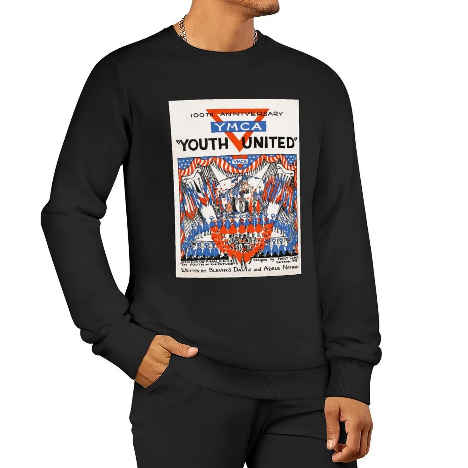 YMCA Retro Poster Pullover Hoodie fashion men men clothes men's sweatshirt