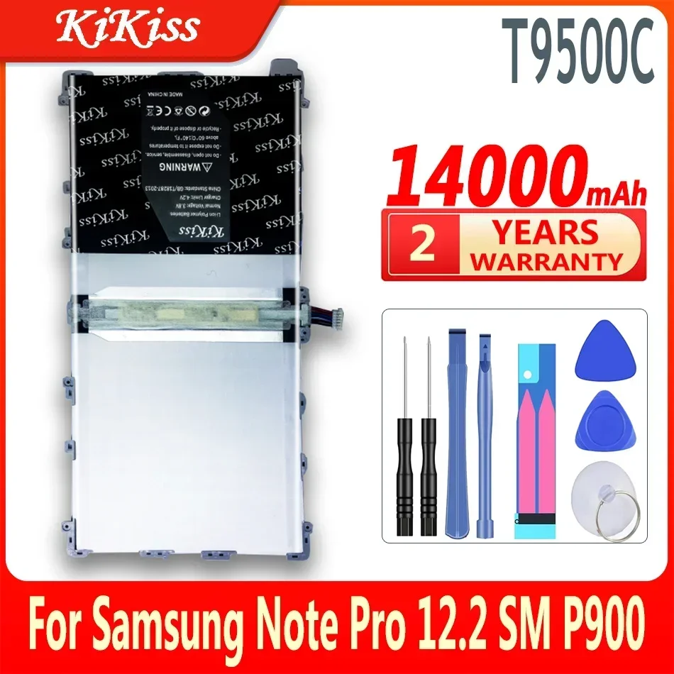 Batería de polímero de iones de litio para tableta Samsung Galaxy Note Pro 12,2 SM P900 P901 P905 T9500C T9500E T9500U T9500K T9500C, 14000mAh