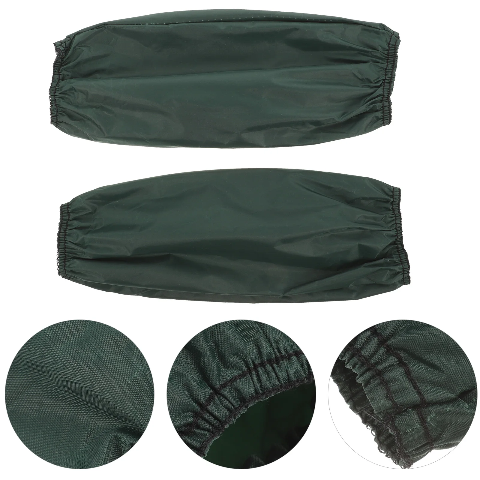 

Waterproof OilProof PVC Coated Arm Sleeves 1Pair Green Adult Kitchen Cleaning Restaurant Gardening DishWashing Reusable