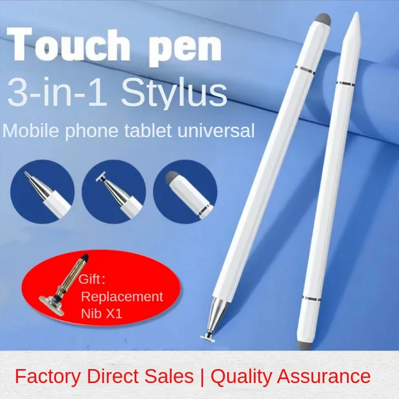 Universal 3 em 1 Caneta Stylus, Sucção Magnética para Android, iPad, Tablet, Escrita, Lápis de Pintura e Caneta Signature, Popular, 2023