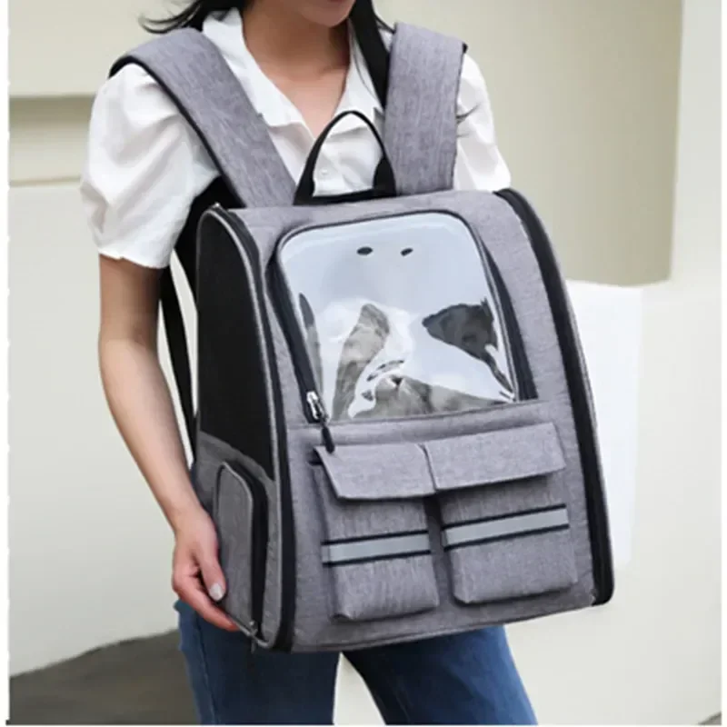 

Dog Bag Cat Backpack Transport For Pet Breathable Travel Quality High Capsule Portable Space Carrying Carrier Trolley