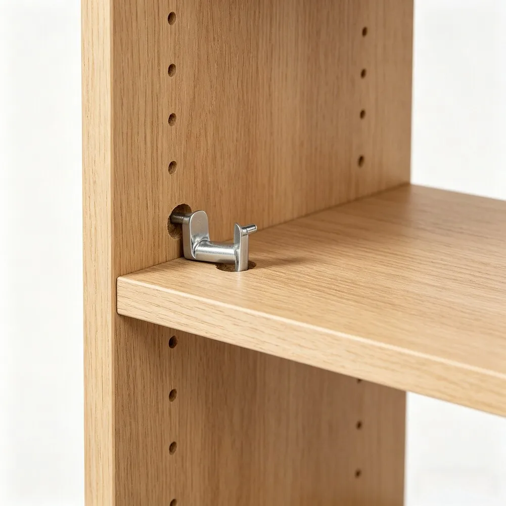 12Pcs Zinc Alloy Shelf Support Pins Compatible With Part 113301 For BESTA For BRIMNES Bookcase Wardrobe Furniture Assembly
