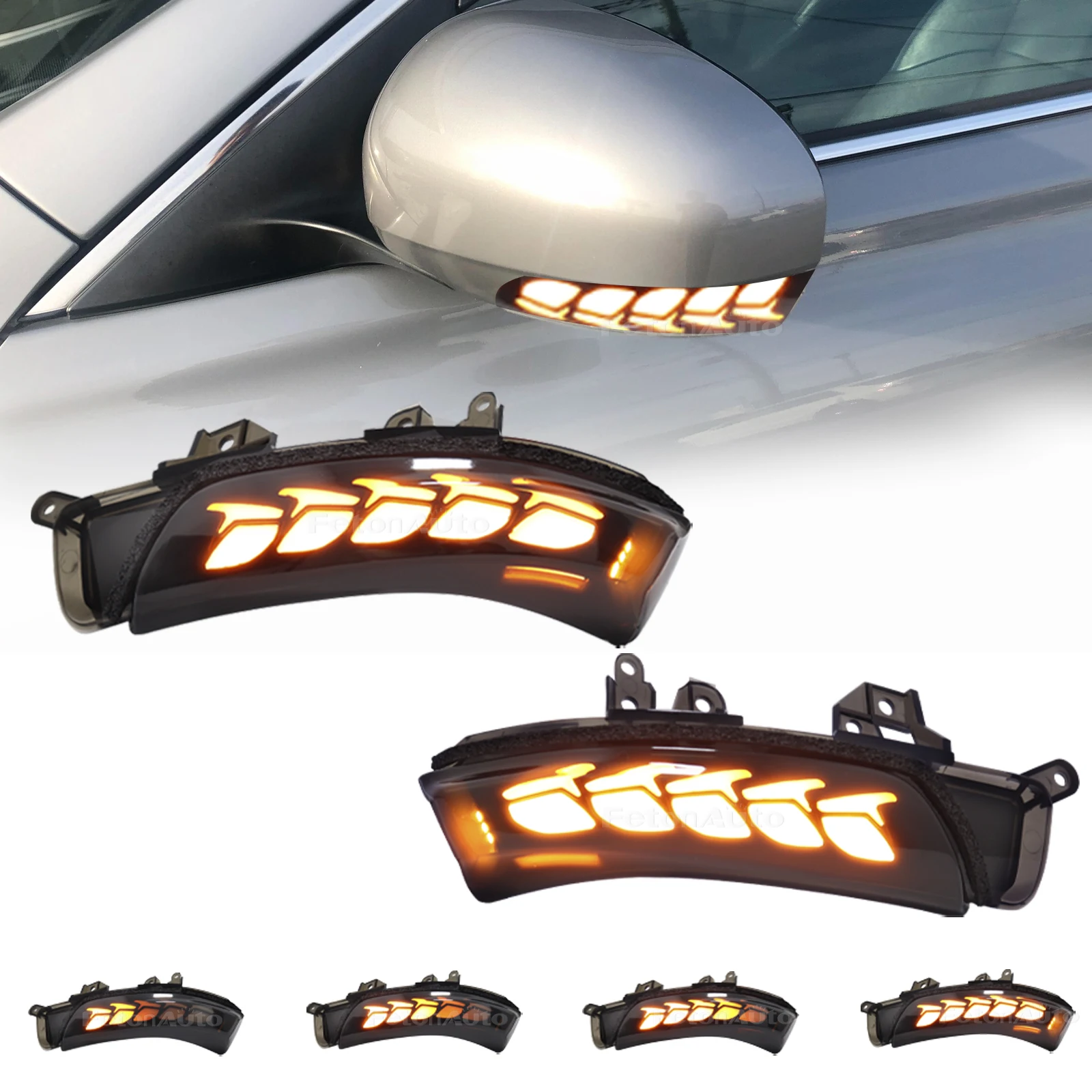 LED ديناميكية بدوره مصباح إشارة الجانب مرآة مؤشر مصباح لتويوتا أتمنى بريوس ريز مارك X كراون أفالون باسو 2008-2013