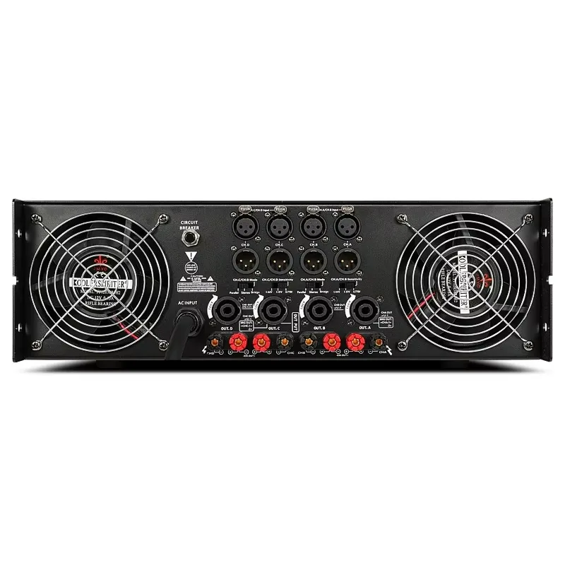 

3U 4*1300W 4 Channel Power Amplifier Class H High Powerful Professional Performance Stereo Audio System Sound Amplifier