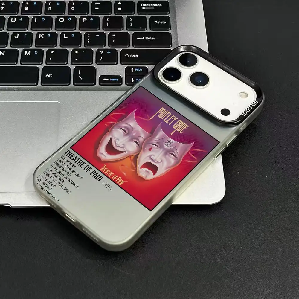 حافظة لهاتف آيفون 17 16 15 14 13 12 11 برو ماكس أسود أرجواني غير لامع ليزر معدني أورورا فوندا #6