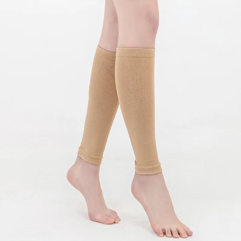 1Pair Varicose Vein Fatigue Relief Leg Warmer Compression Calf Sleeve Sock Long Stocking Elastic Leg Support Leg Shin Sock