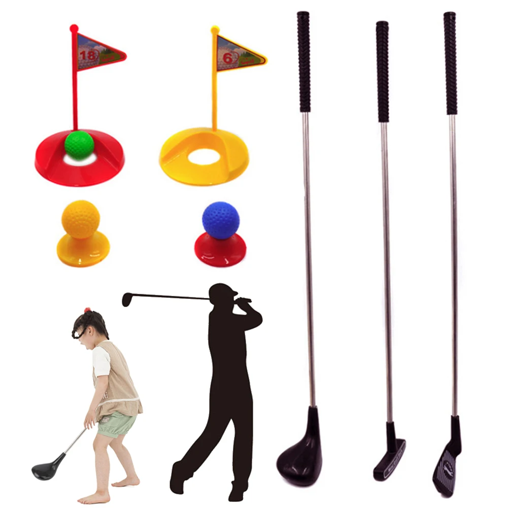 

Набор детских гольф-клубов, мини-набор для гольфа, лужайка, Спортивная игрушка для улицы и помещений, подарок для мальчиков и девочек