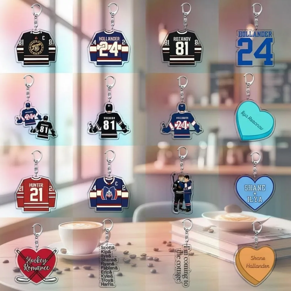 

For Heated Rivalry Shane Hollander Ilya Rozanov 81 24 Acrylic Keychain Anime Peripheral Backpack Pendant Cute Festival Gift