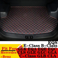 Car Trunk Mat For Mercedes-Benz W212 W213 B C E Class GLB CLA CLS GLE GLC GLA GLK EQA EQE EQC EQS Rear Cargo Liner Boot Cover