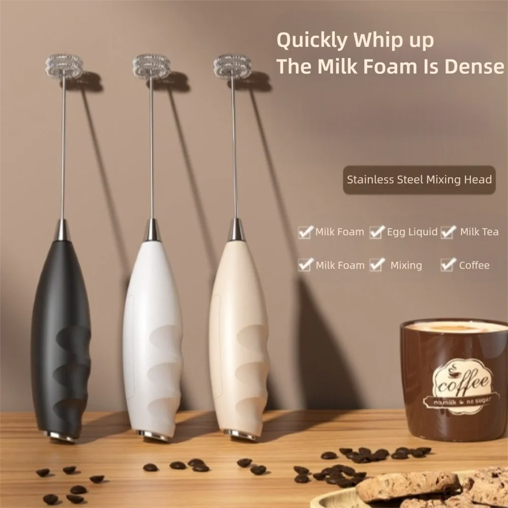 New Handheld Electric Milk Frother 3 Speed Portable Whisk Mixer Stirrer Multifunctional Egg Beater Kitchen Whisk Tools