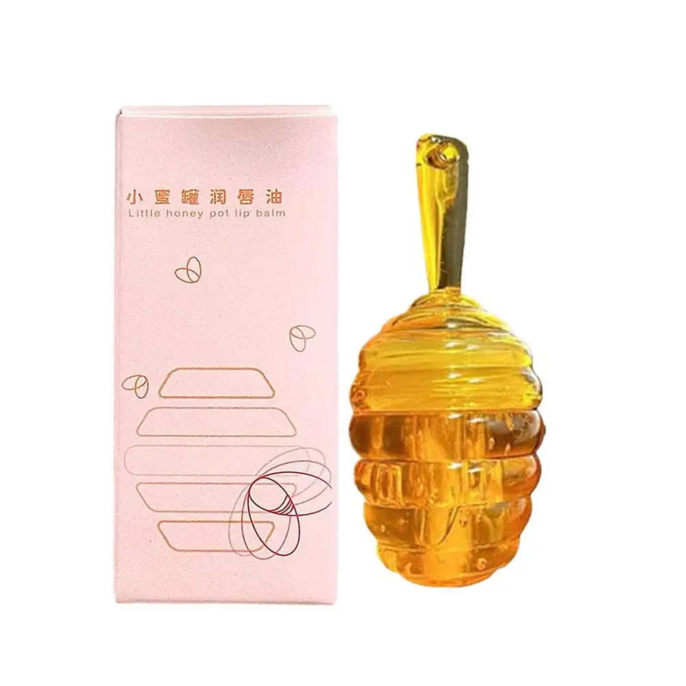 Honey Pot-aceite labial de fruta fresca, bálsamo labial de larga duración, líquido transparente, brillo labial, hidratante, cosméticos, maquillaje, W6Z8