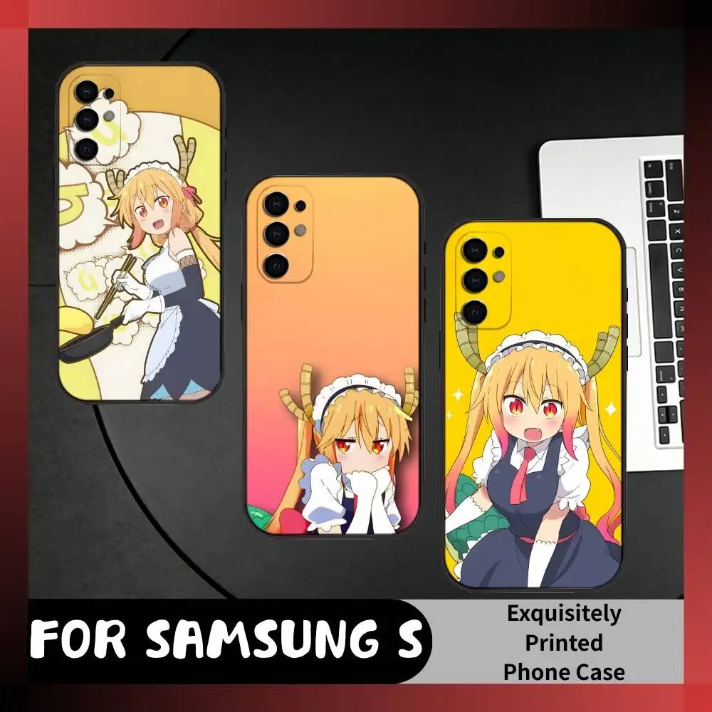 

Maid T-Tohru Anime Dragon Phone Case For Samsung S25,S24,S21,S22,S23,S20,Ultra,S26,Plus,Fe,Note,5G Black Cover