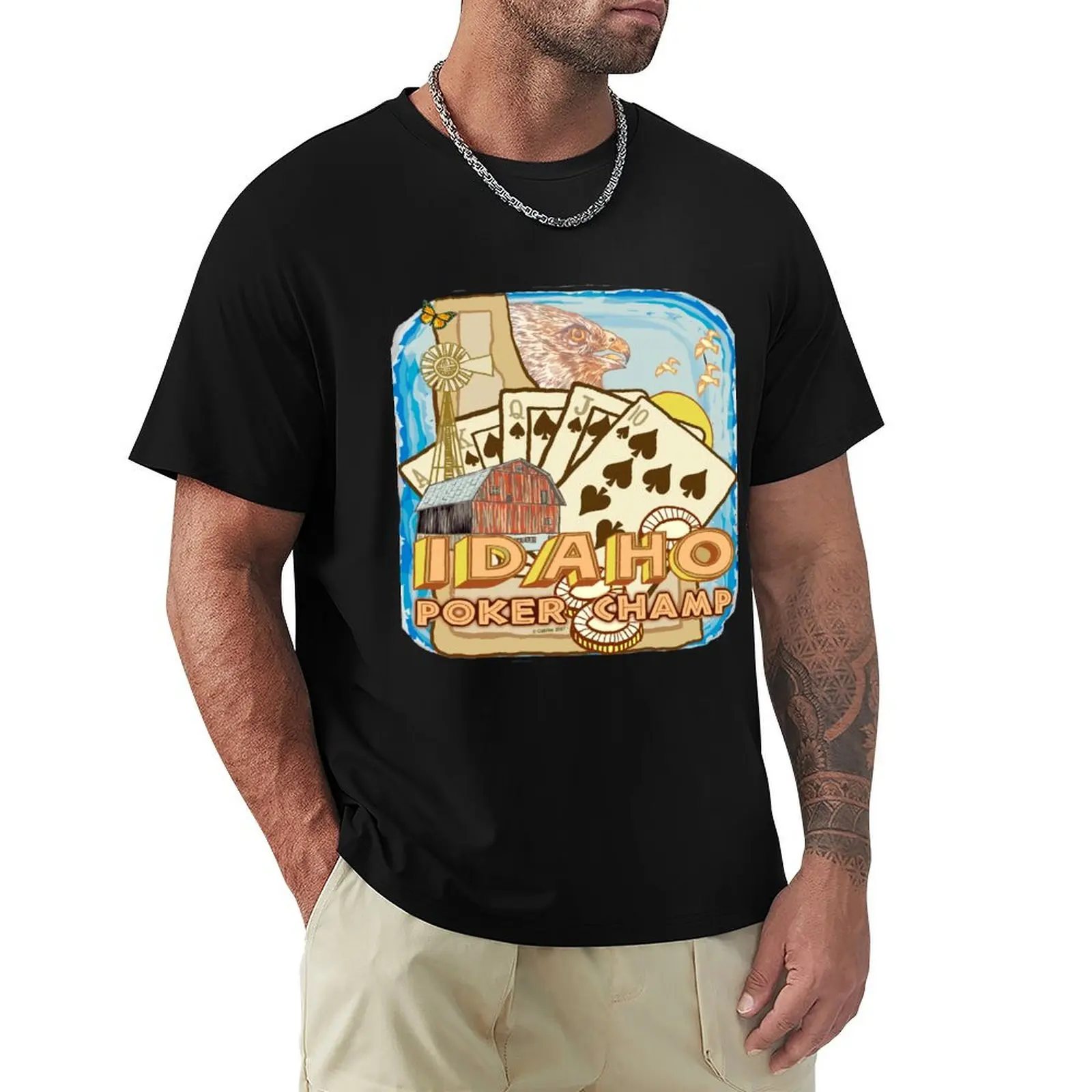 

Idaho Poker Champion T-Shirt shirts graphic tees cute tops funnys fitted t shirts for men