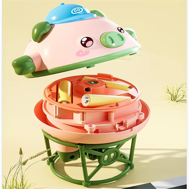 Novelty Tightrope Walking Tumbler Unicycle Toy Walker Balance Pig Car Unicycle Gyro Anti Gravity Balance Robot For Kids