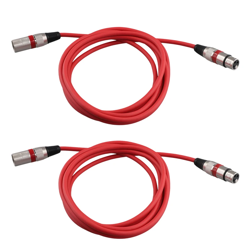 XLR Male To Female Audio Cable Microphone Sound Card Mixer 3 Core Balanced Cable DMX Stage Lighting Control Cable-Y96A