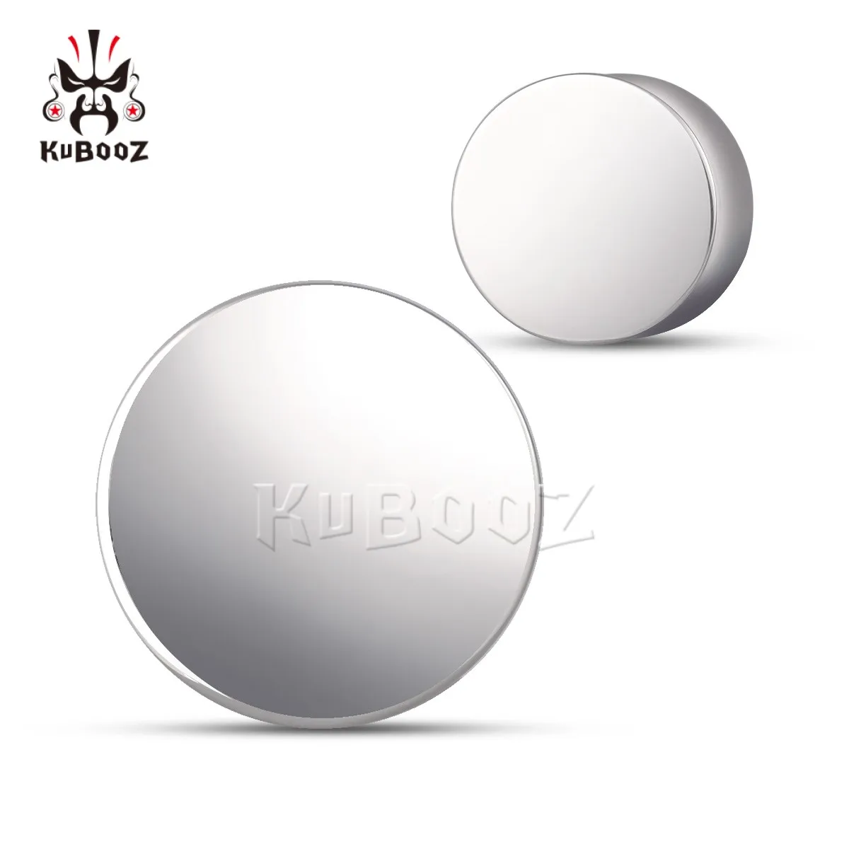 KUBOOZ Titanium ​   Solidne zatyczki do uszu Expanders Piercing Ring Gauges Biżuteria do ciała Kolczyki 2 SZTUK