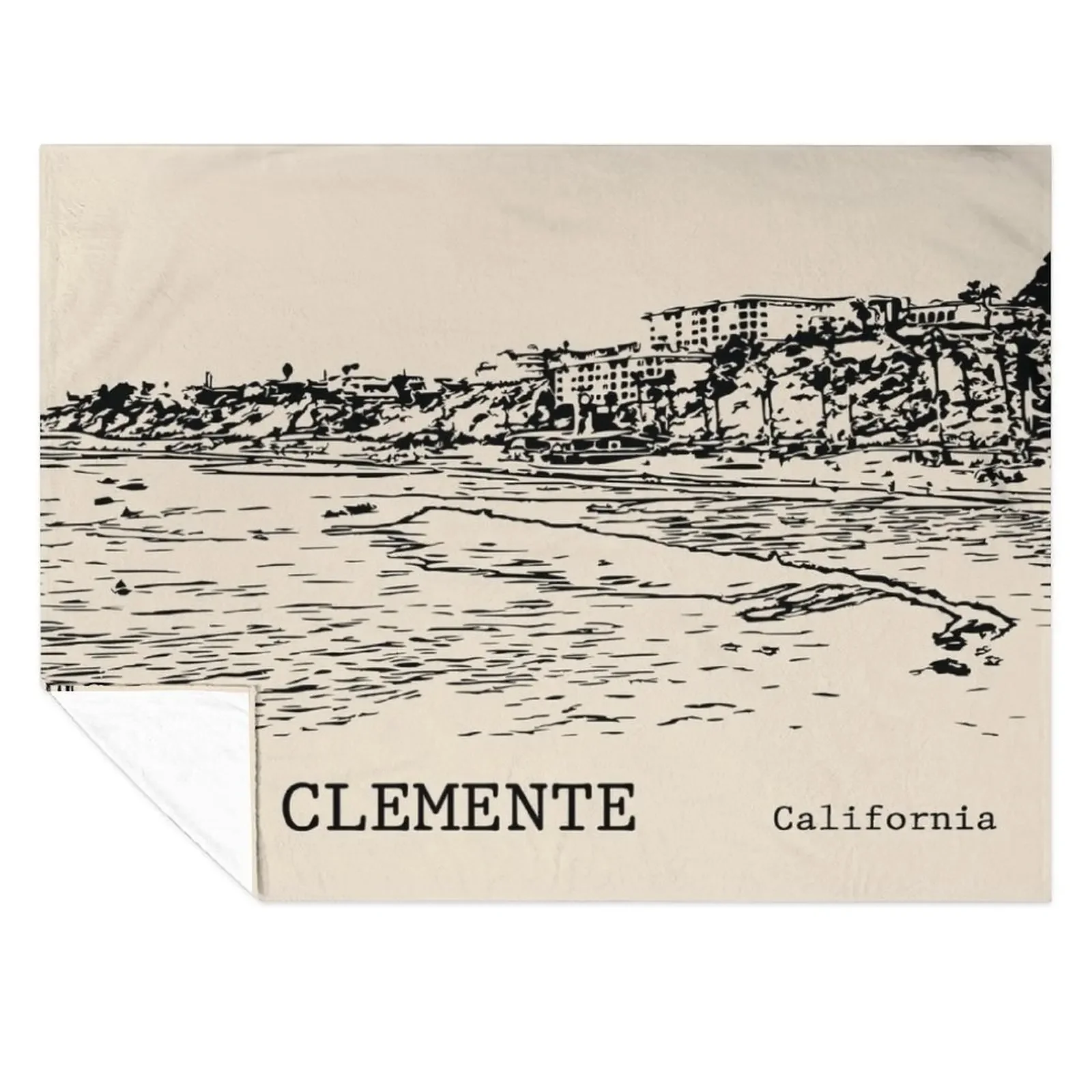 

San Clemente California Throw Blanket Kid'S Polar Plaid Thermals For Travel Blankets